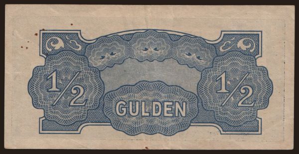 Ázsia, Holland Kelet-India: 1/2 gulden, 1942