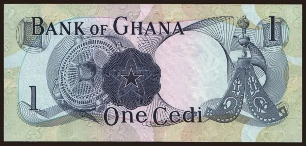 Africa, Ghana: 1 cedi, 1970