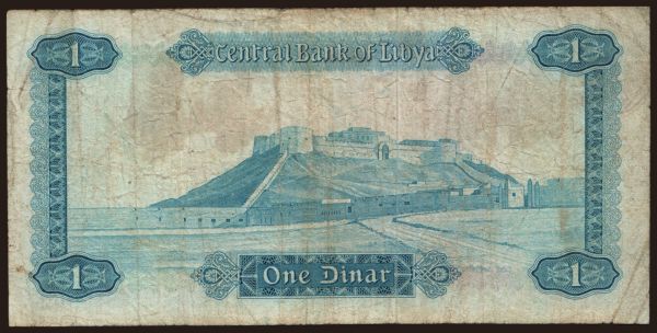 Afrika, Libya: 1 dinar, 1972