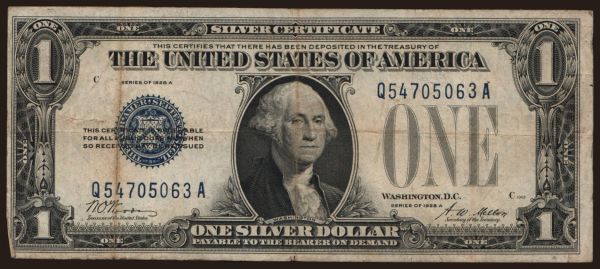 America, USA, USA, 1860-: 1 dollar, 1928