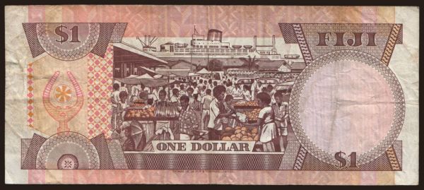 Austrália a Oceánia, Fiji: 1 dollar, 1980