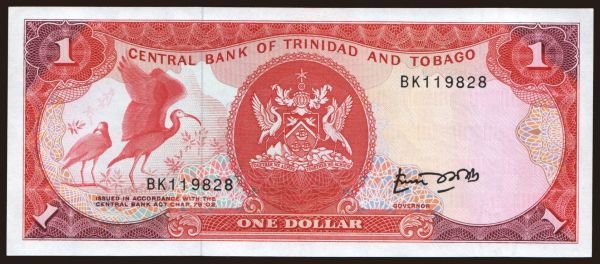 Amerika, Trinidad & Tobago: 1 dollar, 1985