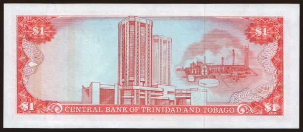 America, Trinidad & Tobago: 1 dollar, 1985