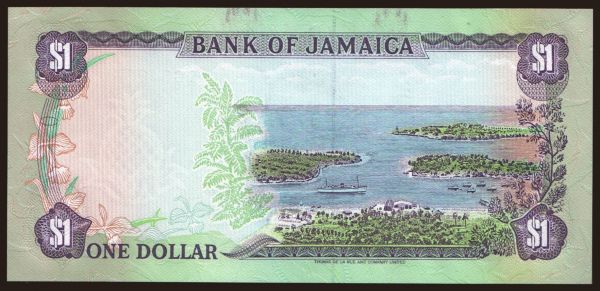 Amerika, Jamaika: 1 dollar, 1989