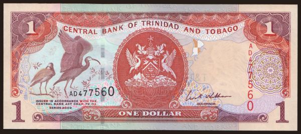 Amerika, Trinidad & Tobago: 1 dollar, 2002