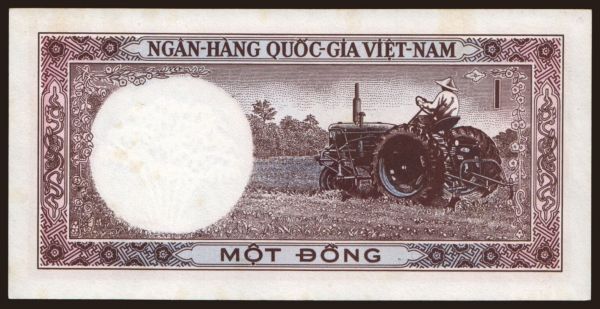 Asia, Viet Nam South: 1 dong, 1964