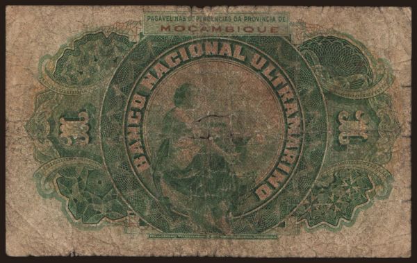 Afrika, Mozambik: 1 escudo, 1921