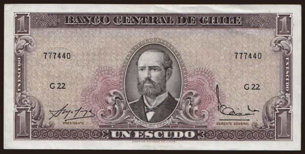 Amerika, Chile: 1 escudo, 1962