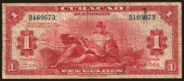 Amerika, Curacao: 1 gulden, 1947