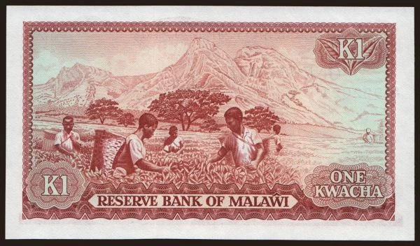 Afrika, Malawi: 1 kwacha, 1984