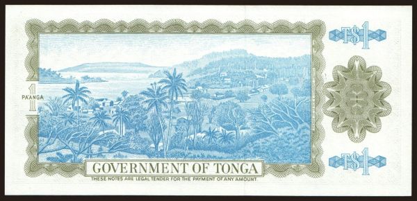 Austrália a Oceánia, Tonga: 1 pa anga, 1989