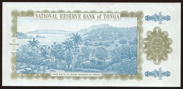 Australia and Oceania, Tonga: 1 pa anga, 1992