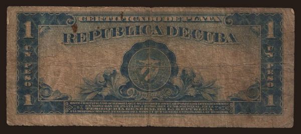 America, Cuba: 1 peso, 1934