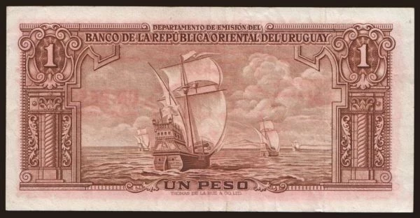 Amerika, Uruguay: 1 peso, 1939