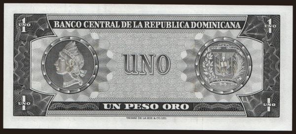 Amerika, Dominikánska republika: 1 peso, 1975