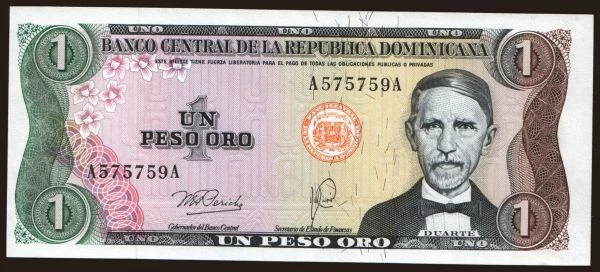 Amerika, Dominikai köztársaság: 1 peso, 1978