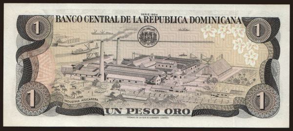 Amerika, Dominikai köztársaság: 1 peso, 1984