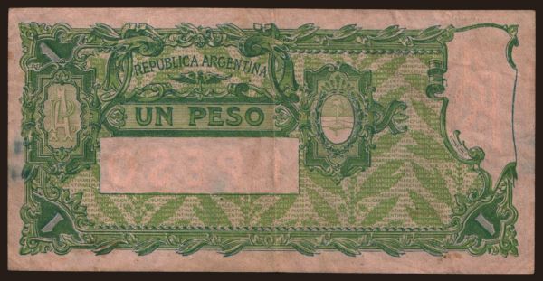 America, Argentina: 1 pesos, 1897(1925)