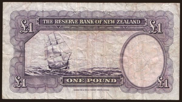 Australia and Oceania, New Zealand: 1 pound, 1960