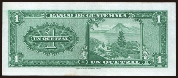 Amerika, Guatemala: 1 quetzal, 1965