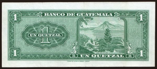 America, Guatemala: 1 quetzal, 1970