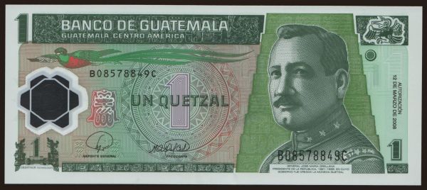 Amerika, Guatemala: 1 quetzal, 2008