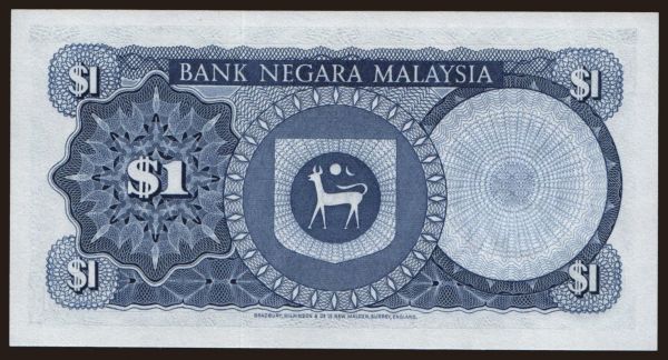 Ázsia, Malaysia - Malaya: 1 ringgit, 1976