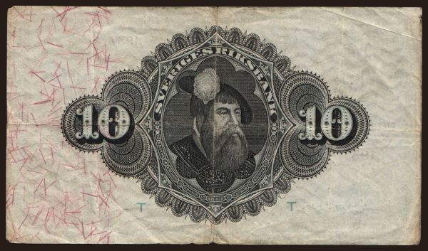 Europe, Sweden: 10 Kronor, 1937