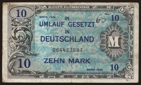 Nemecko, AMC (1944): 10 Mark, 1944