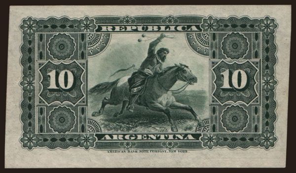 Amerika, Argentina: 10 centavos, 1884