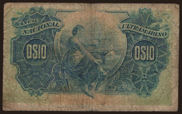 Afrika, Mozambik: 10 centavos, 1914