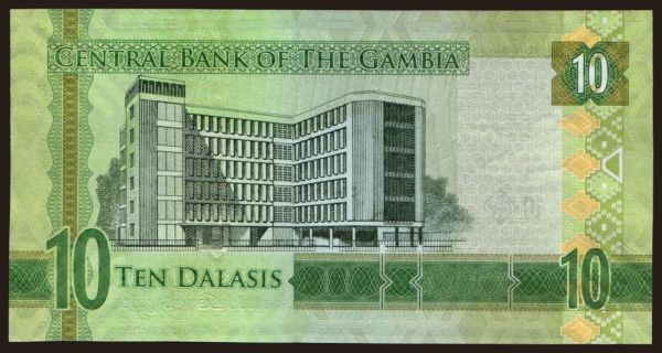 Afrika, Gambia: 10 dalasis, 2015