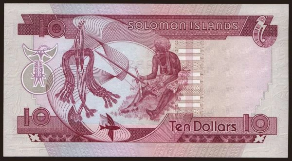 Australia and Oceania, Solomon Islands: 10 dollars, 1977