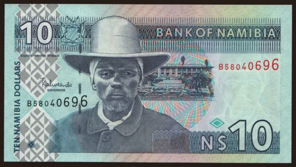 Africa, Namibia: 10 dollars, 2001