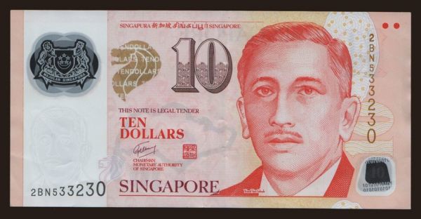 Asia, Singapore: 10 dollars, 2013