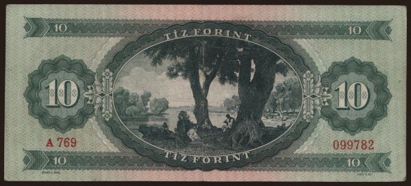 Hungary, Forint, 1946-: 10 forint, 1947