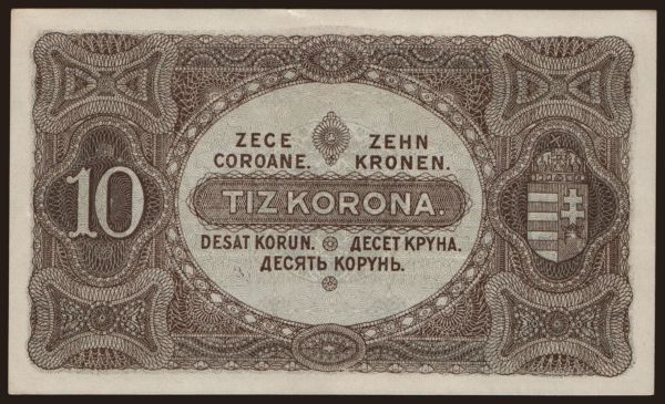 Maďarsko, Korona, 1920-1923: 10 korona, 1920