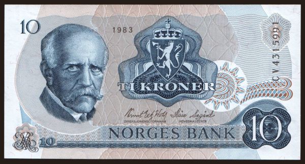 Europe, Norway: 10 kroner, 1983