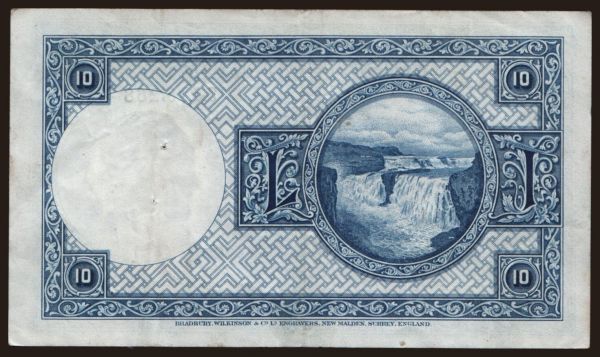 Európa, Izland: 10 kronur, 1928