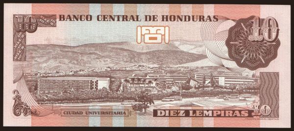 Amerika, Honduras: 10 lempiras, 2006