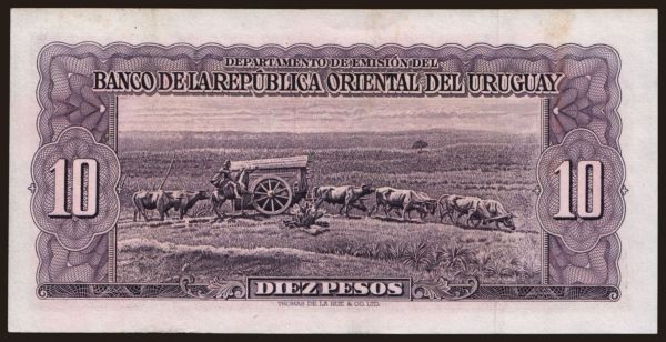 America, Uruguay: 10 pesos, 1939