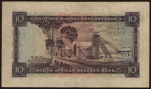 Afrika, Južná Afrika: 10 pounds, 1957