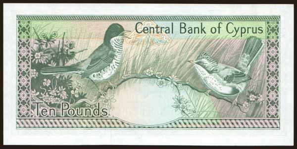 Europe, Cyprus: 10 pounds, 1992