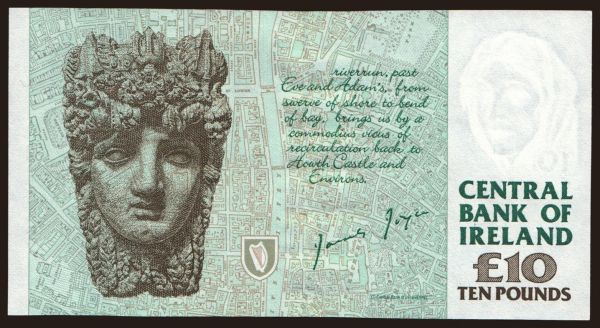 Europe, Ireland: 10 pounds, 1993