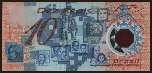 America, Brazil: 10 reais, 2000