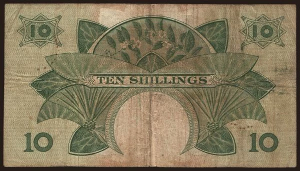 Africa, East Africa: 10 shillings, 1958