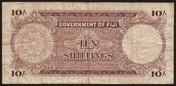 Austrália a Oceánia, Fiji: 10 shillings, 1964