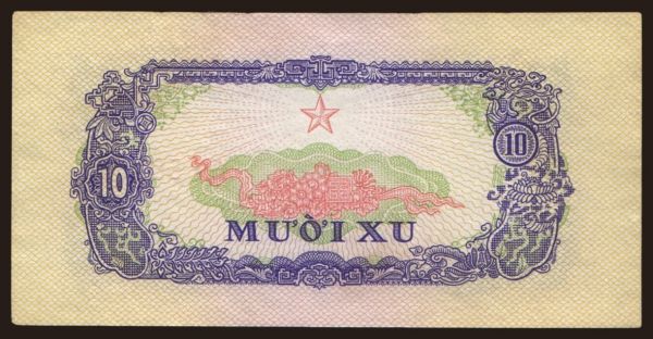 Ázsia, Viet Nam: 10 xu, 1963