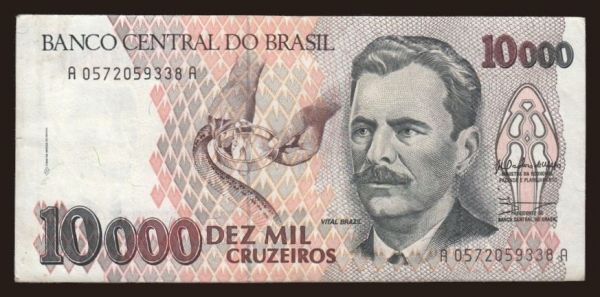 Amerika, Brazí­lia: 10.000 cruzeiros, 1991