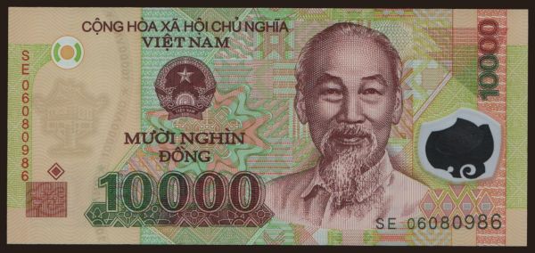 Ázia, Viet Nam: 10.000 dong, 2006